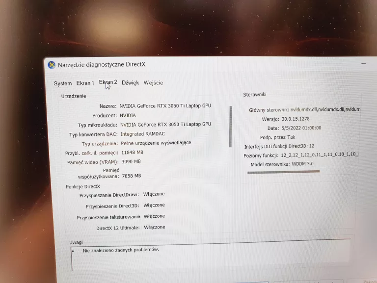 LAPTOP HP OMEN 16-C0220NW RYZEN5 16/512 3050TI GW