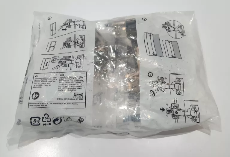 IKEA KOMPLEMENT - SAMODOMYKAJĄCE ZAWIASY 4 SZTUKI