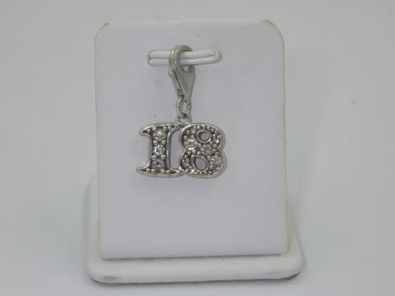 ZAWIESZKA CHARMS DO BRANSOLETKI 18 SREBRO 925 2,66