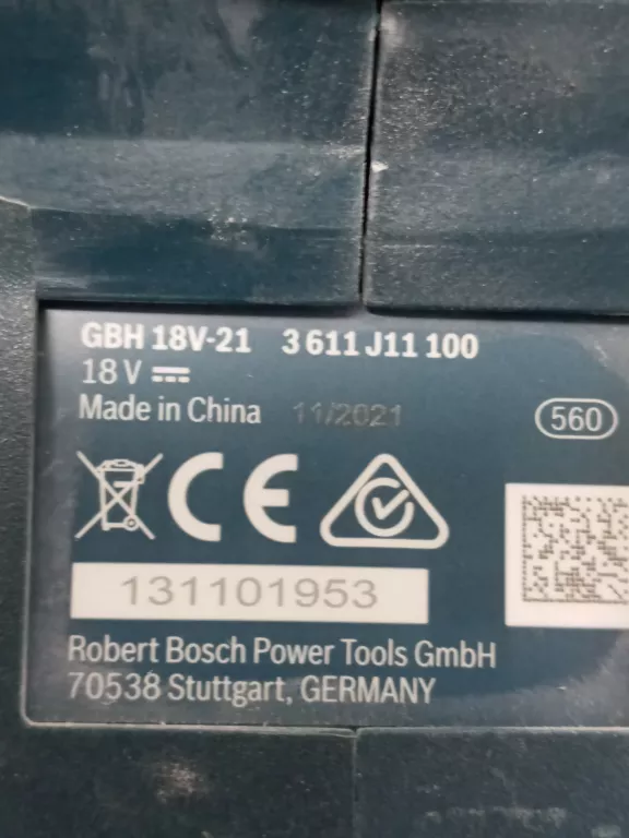 MŁOT UDAROWY SDS PLUS BOSCH GBH 18V-21 2021