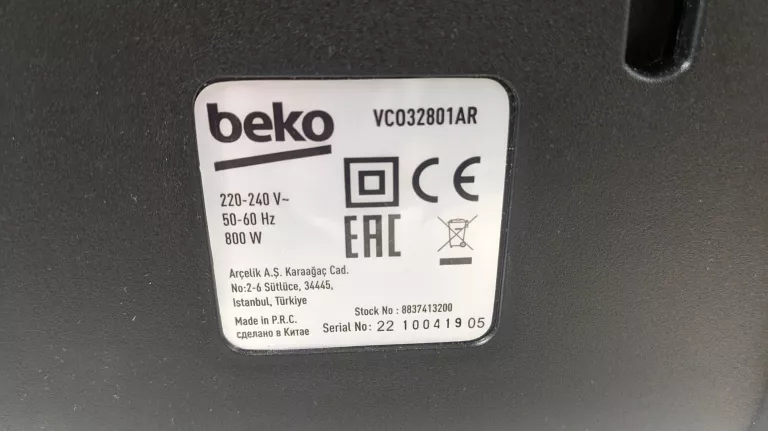ODKURZACZ BEKO VCO32801AR *GWARANCJA*