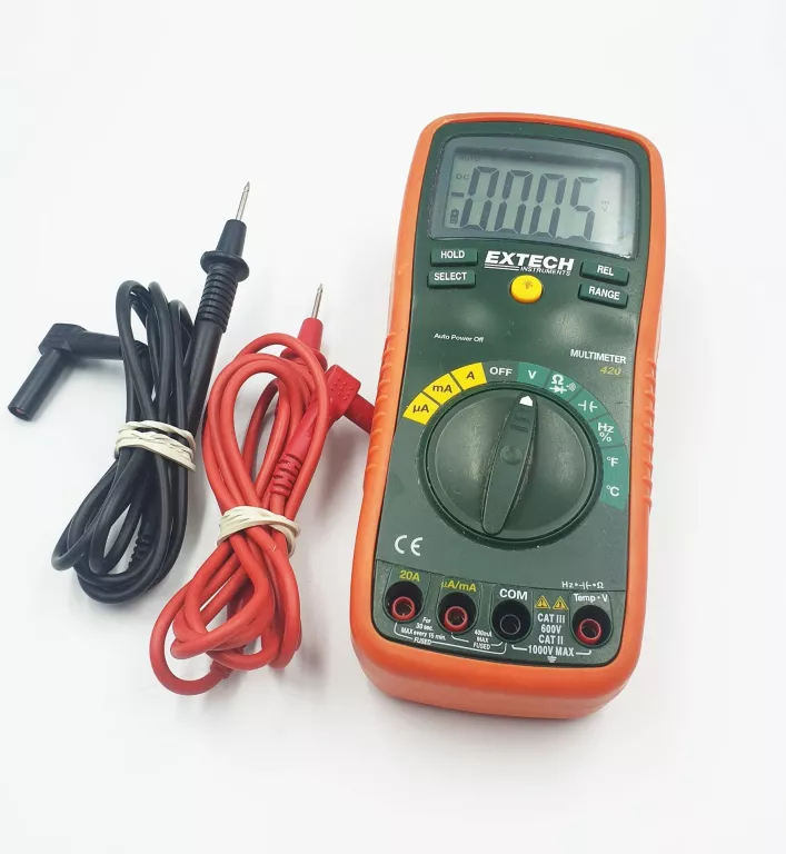 MULTIMETR CYFROWY EXTECH 420 + KABLE