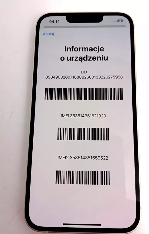 IPHONE 14 - PUDEŁKO - ORANGE