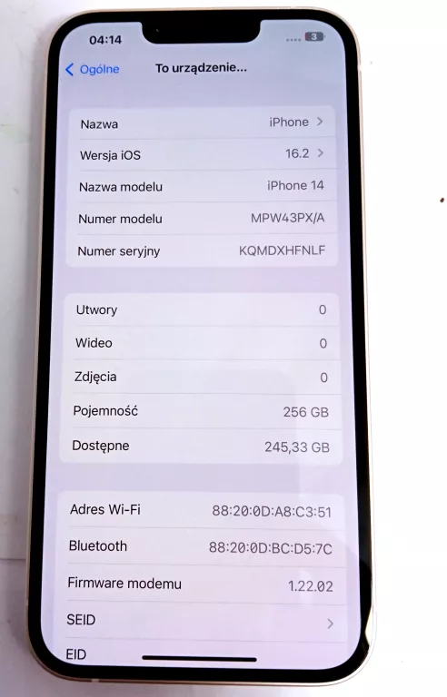 IPHONE 14 - PUDEŁKO - ORANGE