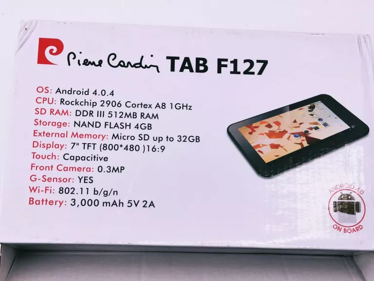 TABLET PIERRE CARDIN TAB F127 KOMPLET