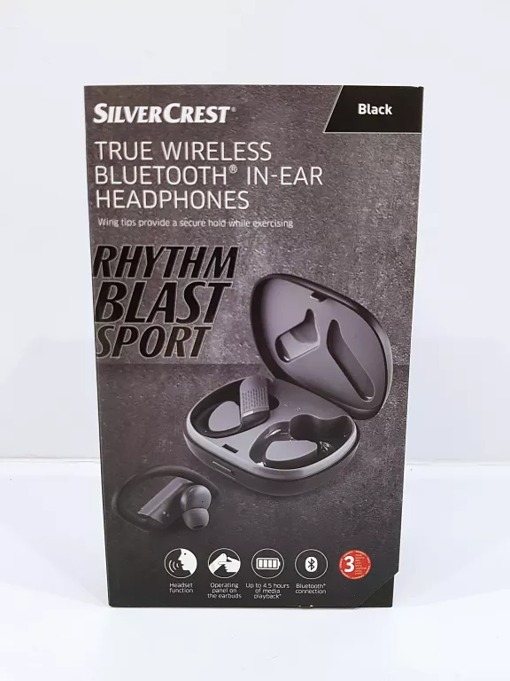 SŁUCHAWKI SILVERCREST RHYTHM BLAST SPORT CZARNE