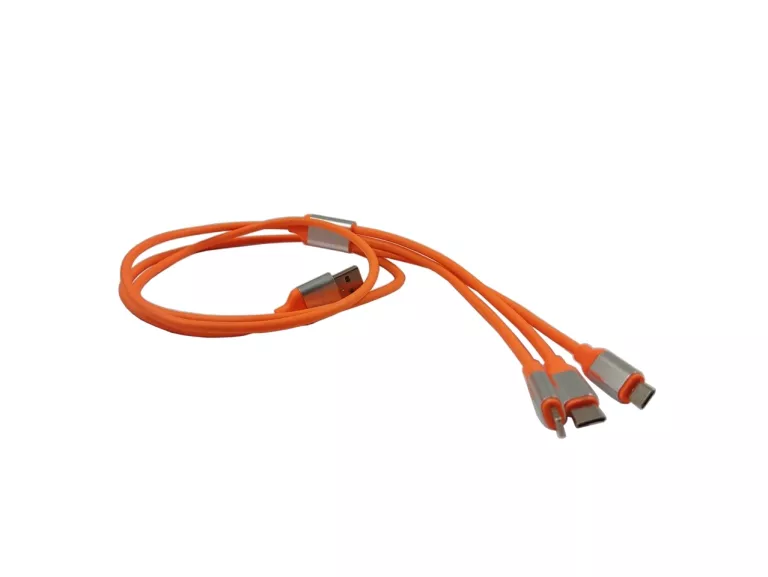 ZESTAW KABLI USB - USB TYP C/ MICROUSB /LIGHTNING