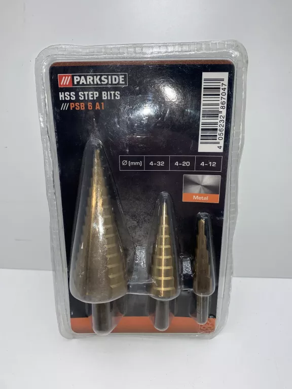 Parkside hss hotsell step bits