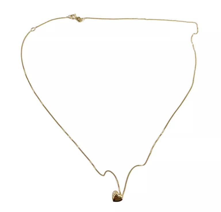 ŁAŃCUSZEK Z ZAWIESZKĄ SERCE 750 1,62 G DŁ 45 CM