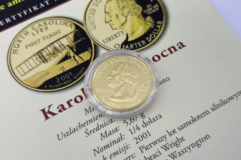 SŁYNNE AMERYKAŃSKIE ĆWIERĆDOLARÓWKI KAROLINA PŁN