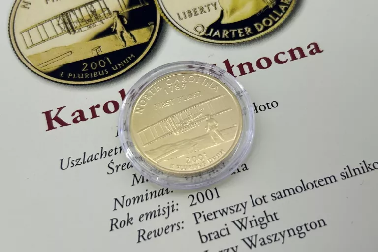SŁYNNE AMERYKAŃSKIE ĆWIERĆDOLARÓWKI KAROLINA PŁN
