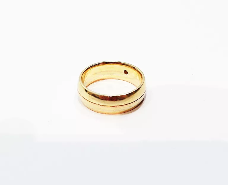 ZŁOTA OBRĄCZKA Z BRYLANTEM 5,48G 585