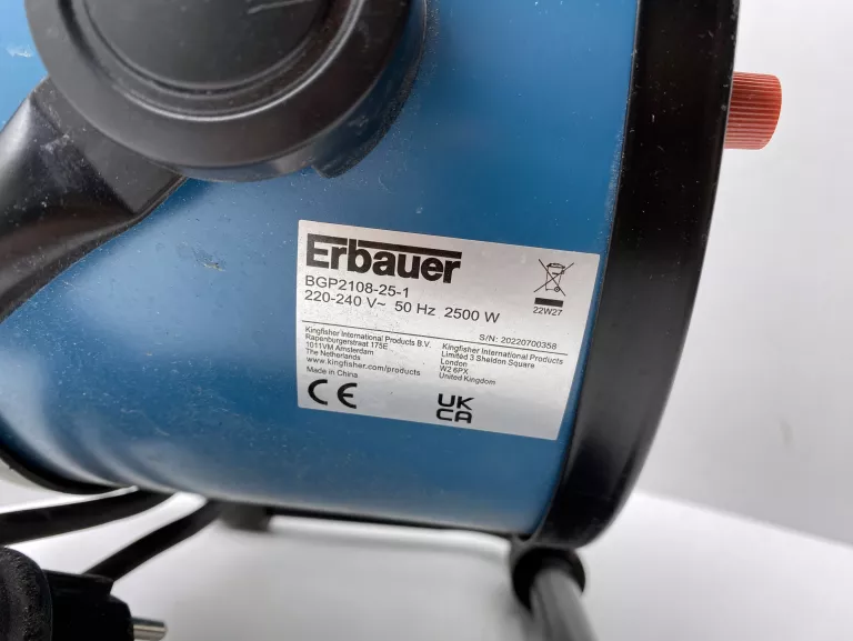 NAGRZEWNICA ELEKTRYCZNA ERBAUER BGP2108-25-1 | Nagrzewnice | Loombard.pl