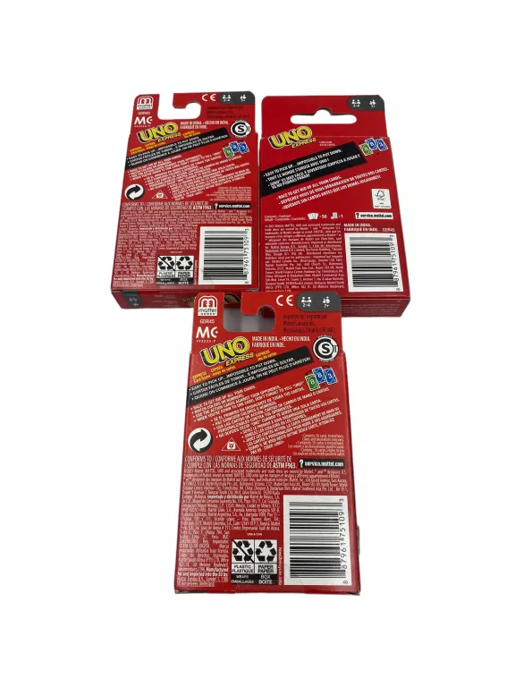 karty-uno-express-mattel-stan-uzywany