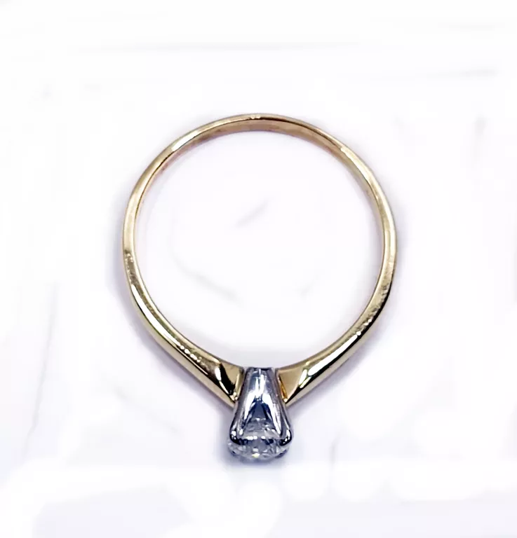 ZŁOTY PIERŚCIONEK Z BRYLANTEM R13 PR750