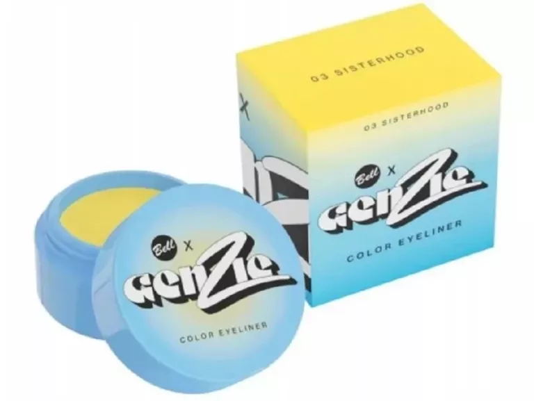 GENZIE X BELL KOLOROWY EYELINER W ŻELU ŻÓŁTY 03