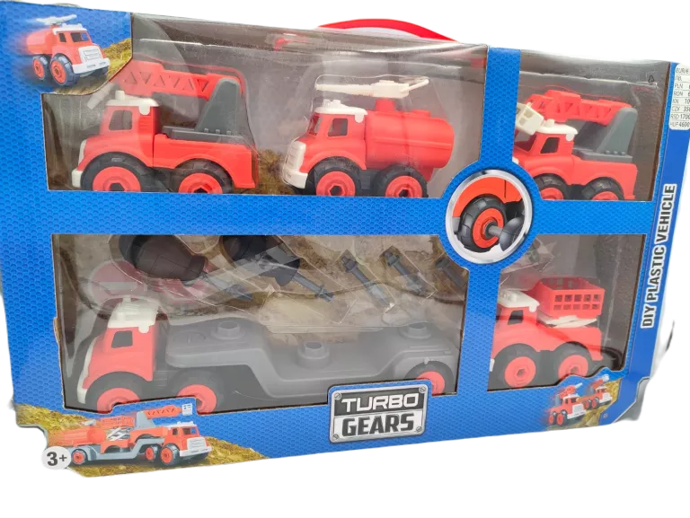 zestaw-pojazdow-turbo-gears-diy-plastic-vehicle-stan-uzywany
