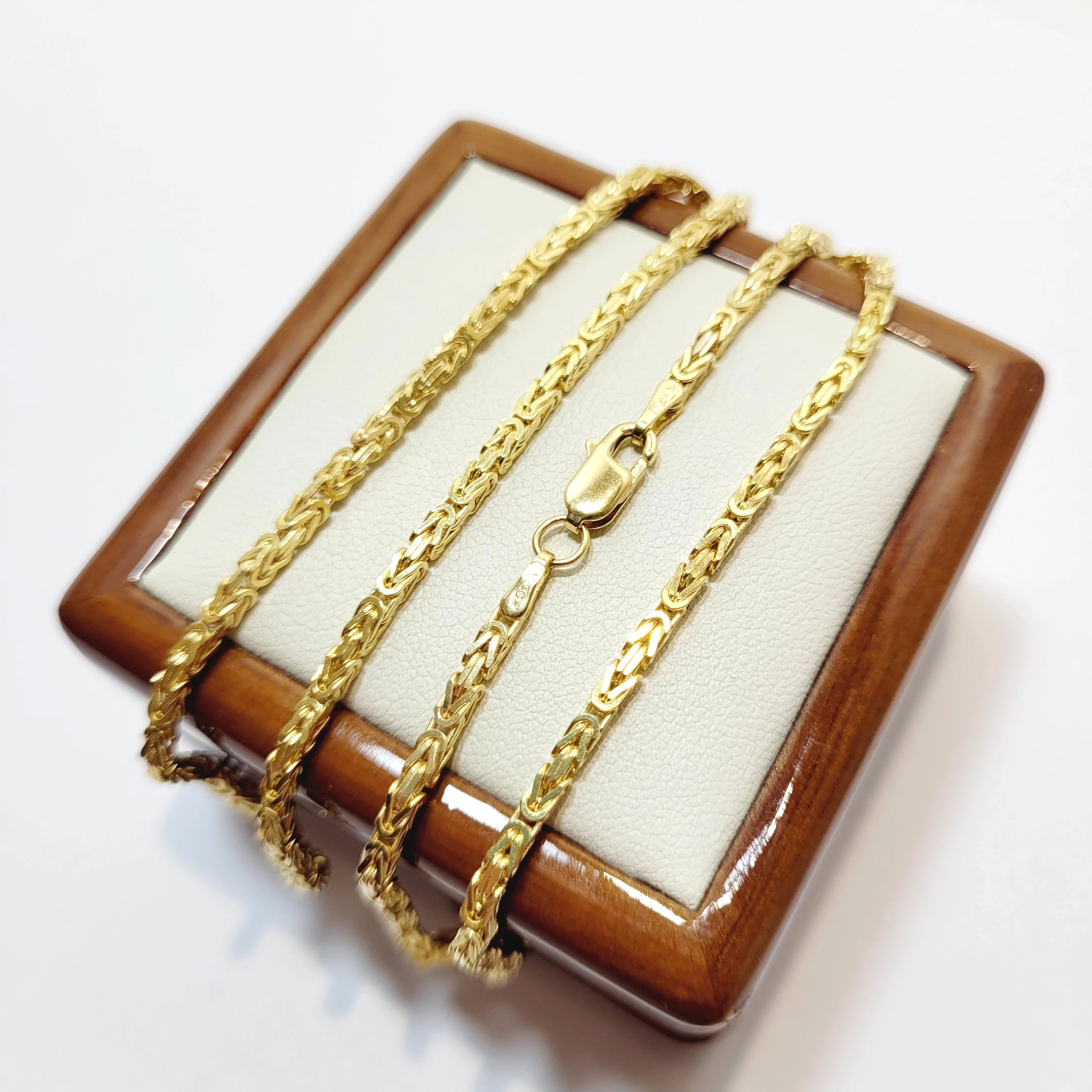 zloty-lancuszek-pr-585-splot-krolewski-stan-uzywany