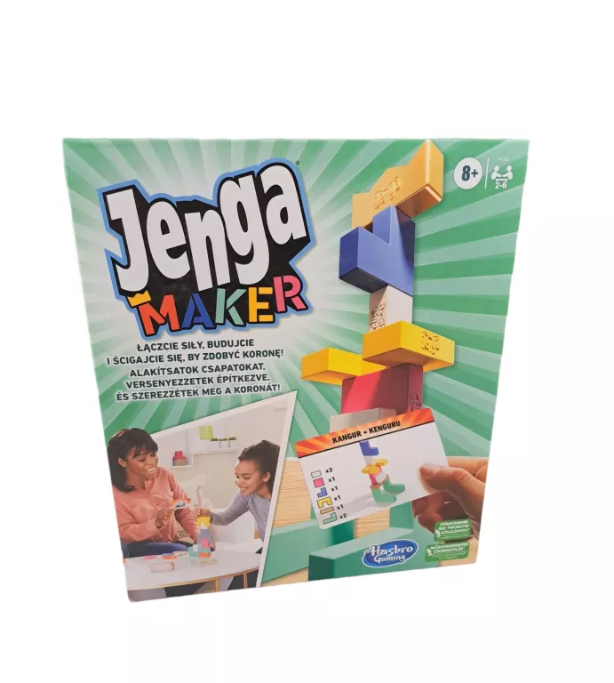 GRA ZRĘCZNOŚCIOWA JENGA MAKER HASBRO, Gry zręcznościowe