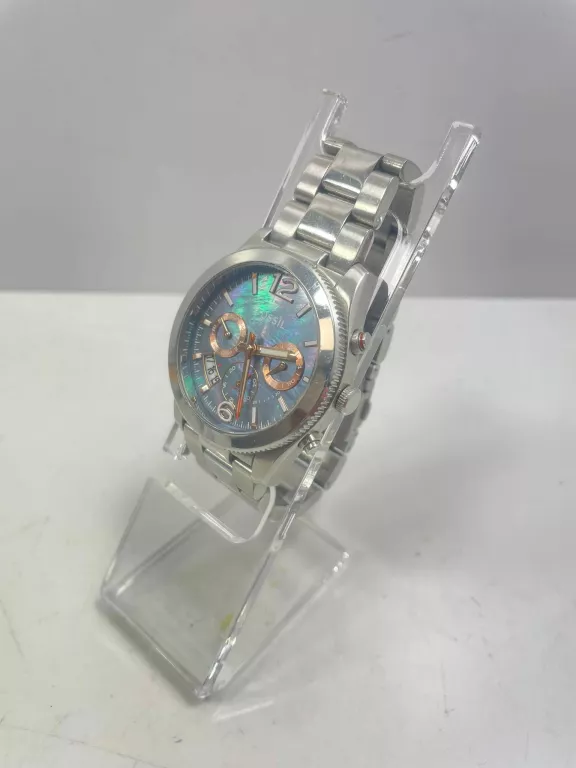 ZEGAREK FOSSIL ES3880 NA SREBRNEJ BRANSOLECIE