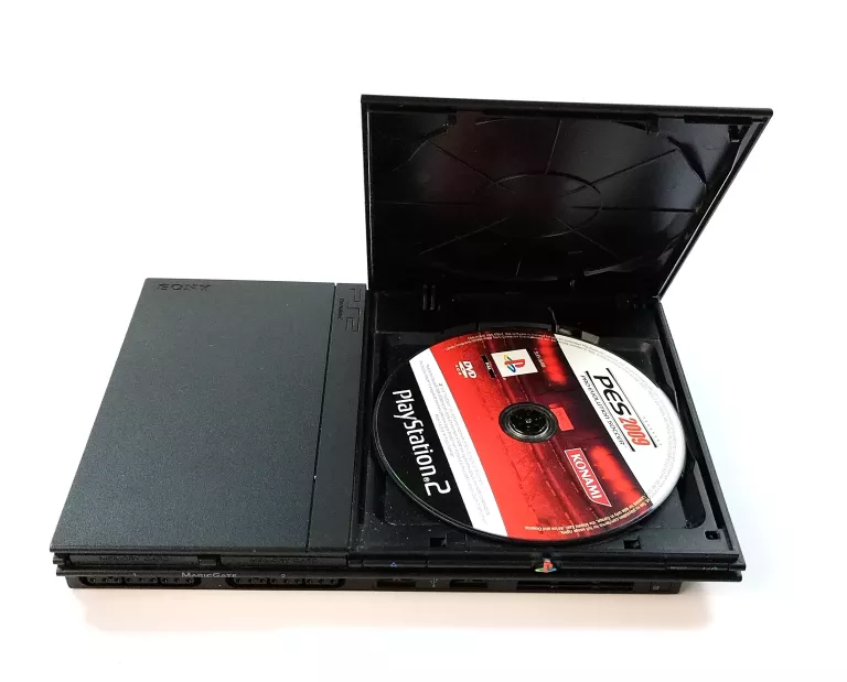 KONSOLA SONY PS2 SLIM/PAD/OKABLOWANIE/GRY