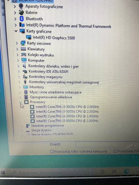 LAPTOP HP I3-5005U 4GB 128 SSD