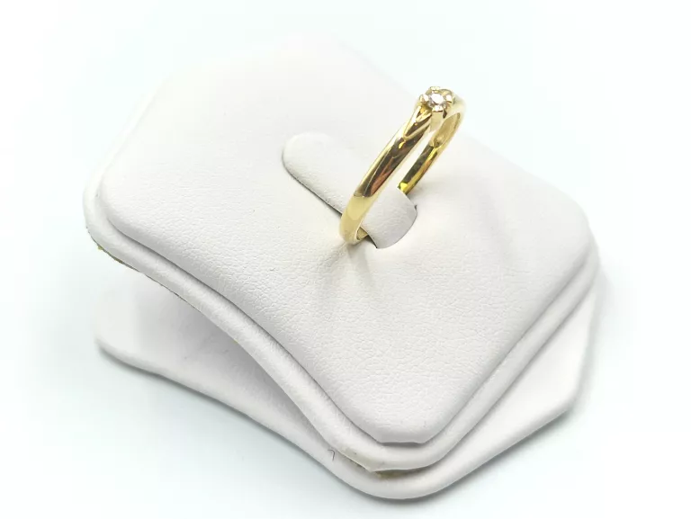 DELIKATNY ZŁOTY PIERŚCIONEK - 585 14K 2,50G R.22