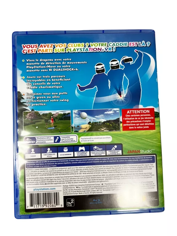 ŚWIETNA GRA EVERYBODY'S GOLF VR NA KONSOLĘ PLAYSTATION 4 PS4