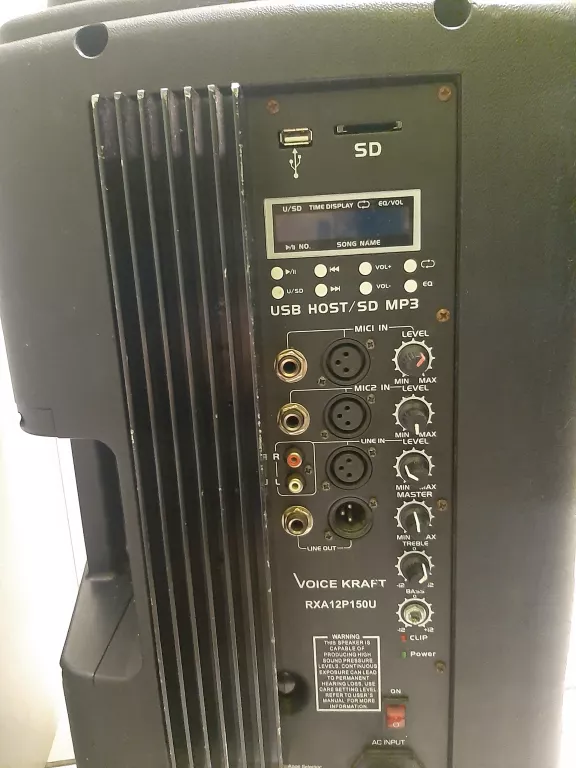 GŁOŚNIK KOLUMNA ESTRADOWA VOICE KRAFT 121P50U