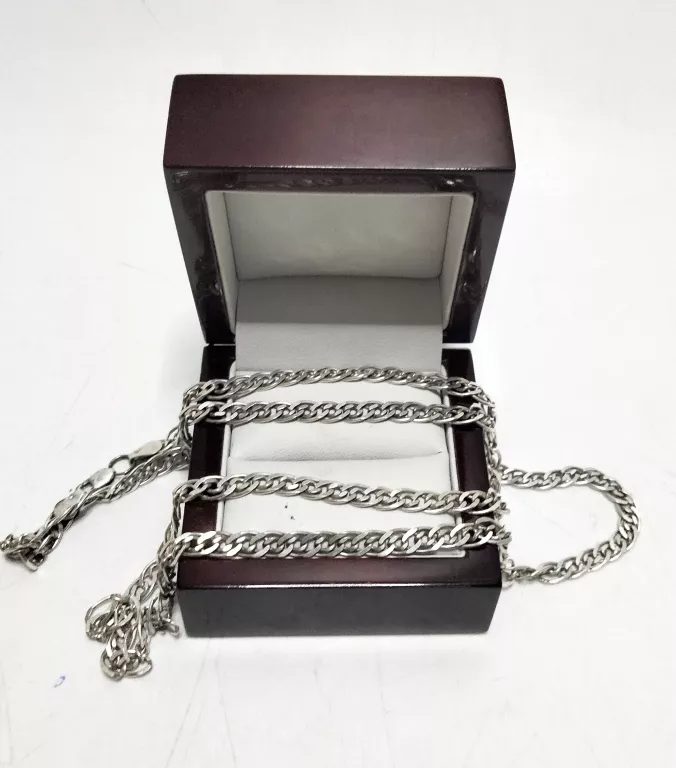 SREBRNY ŁAŃCUSZEK 18G