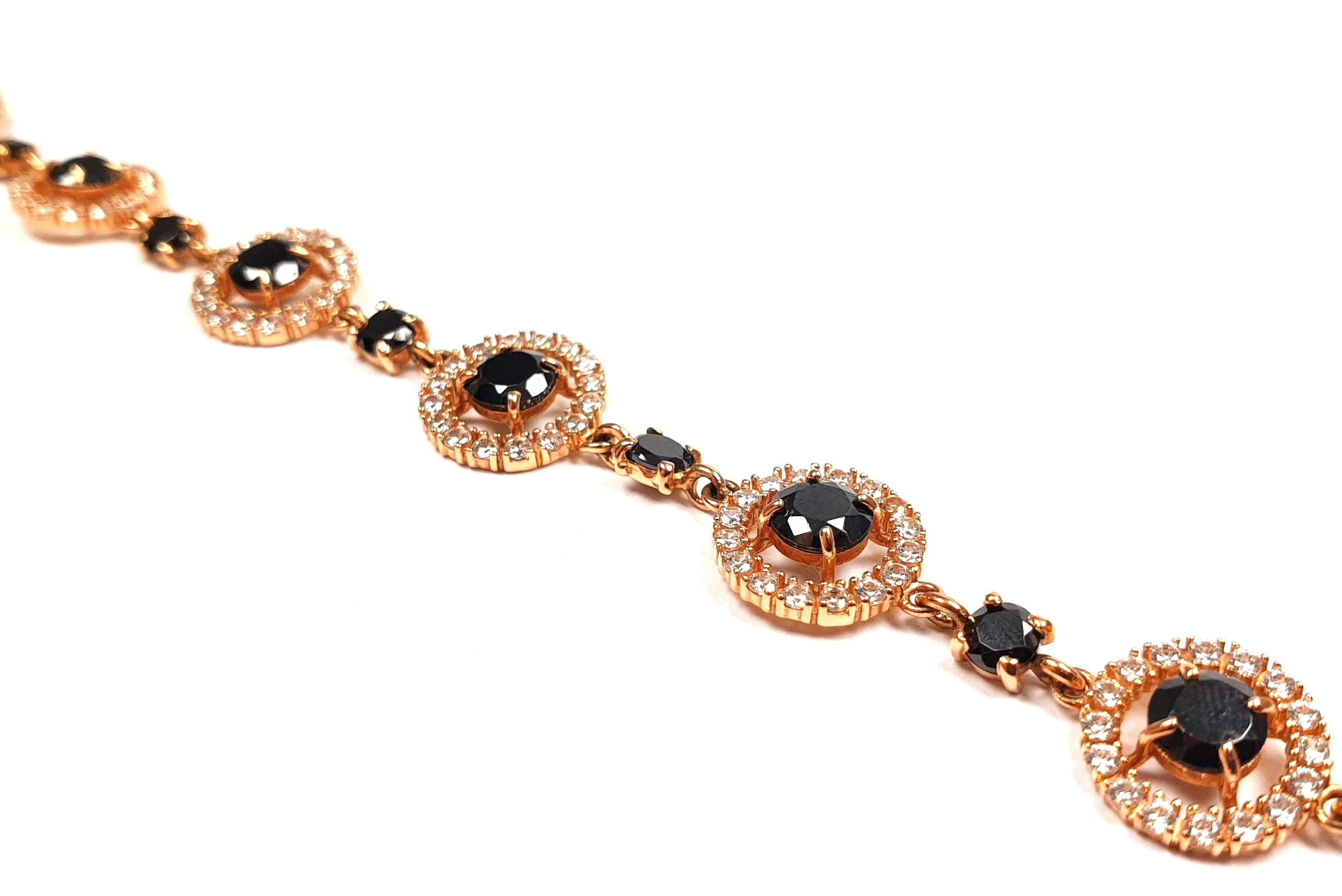 zlota-bransoletka-947-g-pr-585-czarne-kamienie-cyrkonia-175-cm-splot-2208-231626