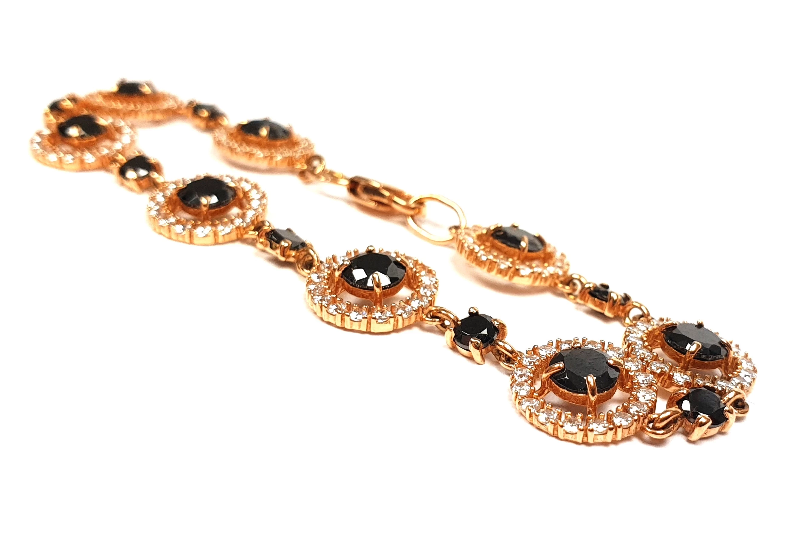 zlota-bransoletka-947-g-pr-585-czarne-kamienie-cyrkonia-175-cm-rodzaj-2205-2