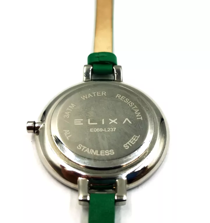 zegarek-damski-elixa-e069-l237-zielony-mechanizm-kwarcowy