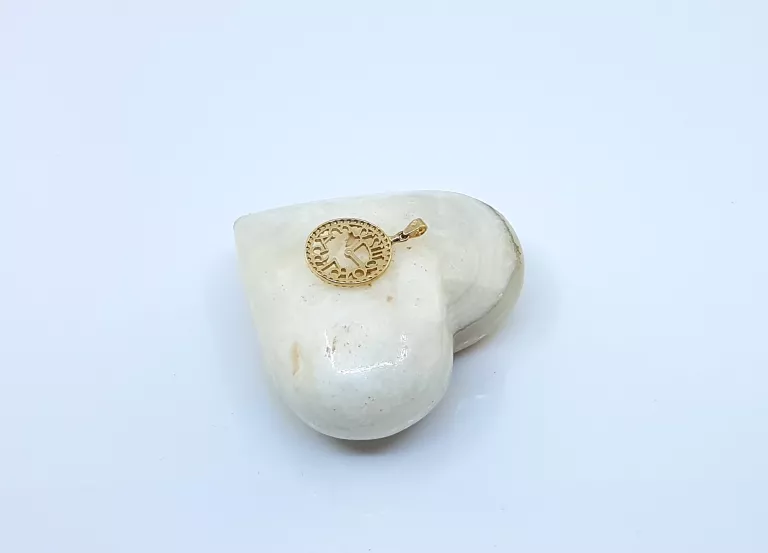 ZŁOTA ZAWIESZKA ZEGAR CYRKONIE 585 1,15G