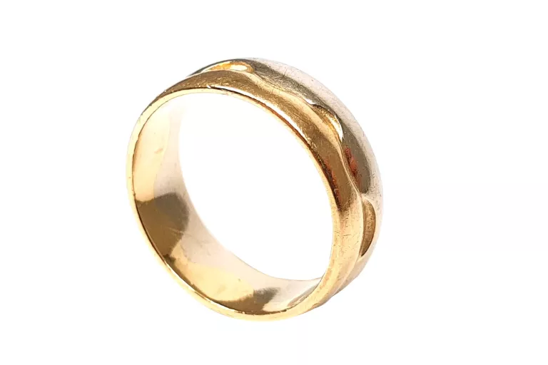 ZŁOTA OBRĄCZKA ŻÓŁTE BIAŁE ZŁOTO R. 11 PR. 585 3,82 G