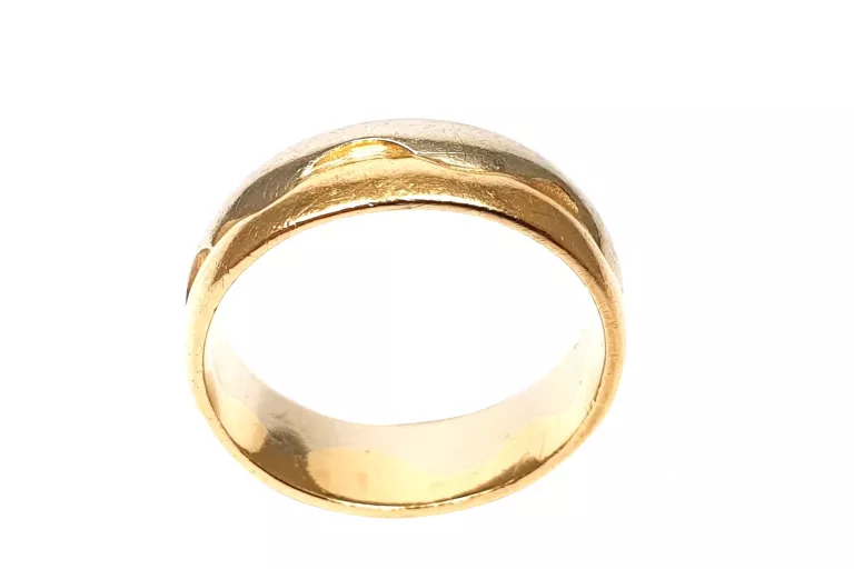 ZŁOTA OBRĄCZKA ŻÓŁTE BIAŁE ZŁOTO R. 11 PR. 585 3,82 G