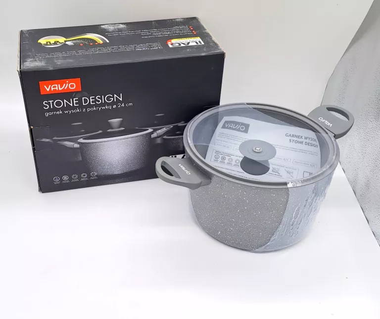 GARNEK VAVIO STONE DESIGN STAN IDEALNY + PUDEŁKO