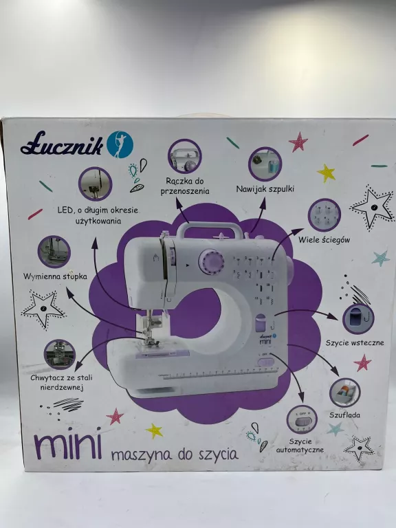 MASZYNA DO SZYCIA ŁUCZNIK MINI MODEL 505 KOMPLET