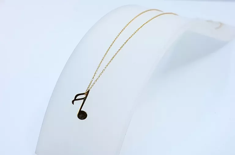 ZŁOTY ŁAŃCUSZEK CELEBRYTKA NUTKA 585 0,76G 42CM