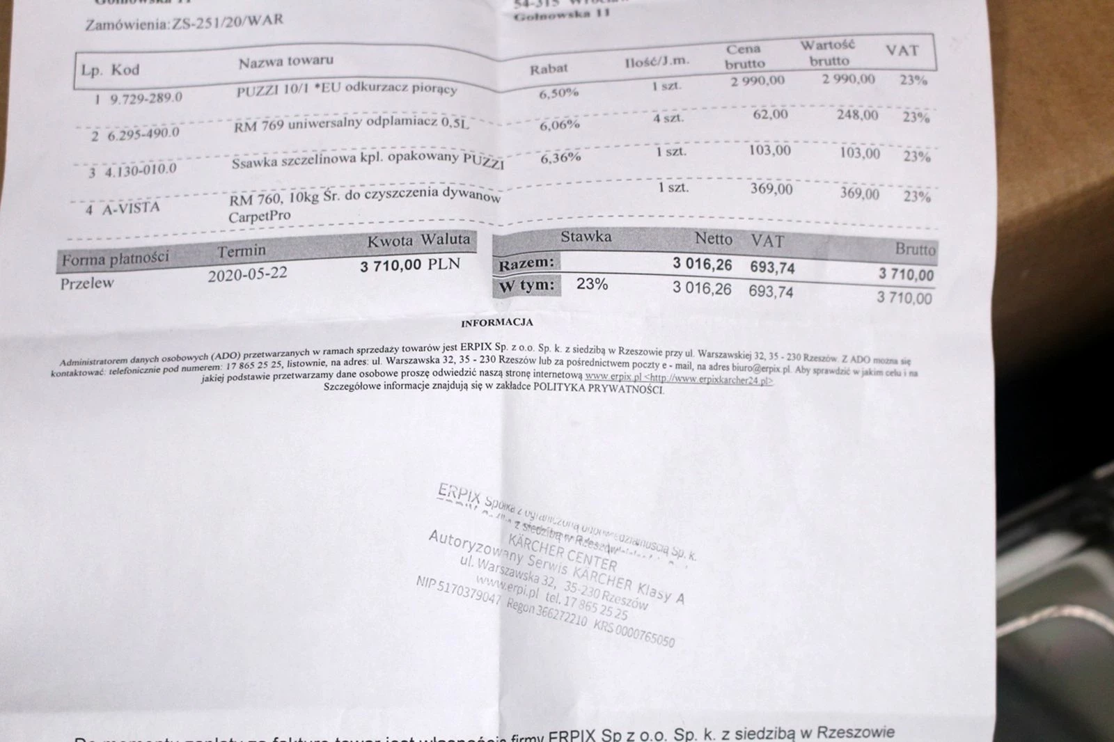 ideal-odkurzacz-pioracy-karcher-puzzi-101-zestaw-stan-opakowania-otwarte