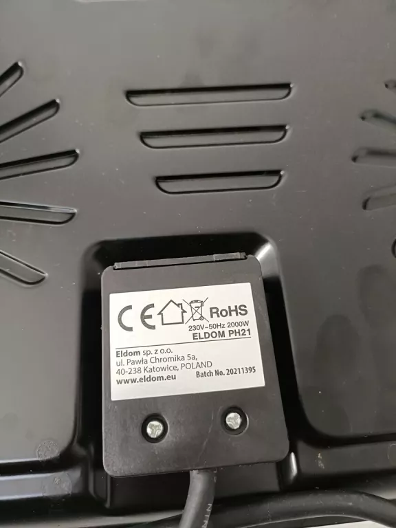 KUCHENKA ELEKTRYCZNA ELDOM PH21