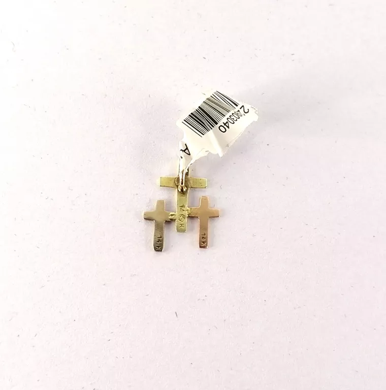 ZŁOTA ZAWIESZKA 3 KRZYŻE 1,24G 585