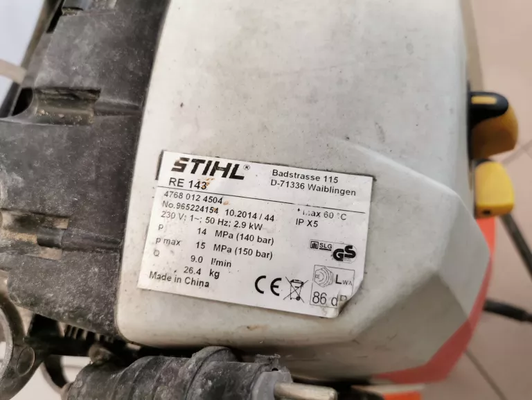 MYJKA CIŚNIENIOWA STIHL RE 143