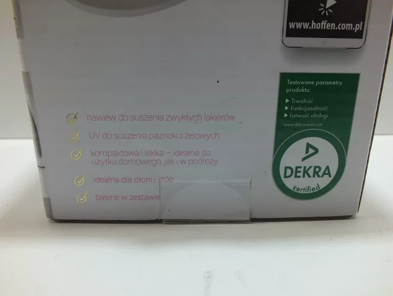 SUSZARKA DO PAZNOKCI HOFFEN Z LAMPĄ UV
