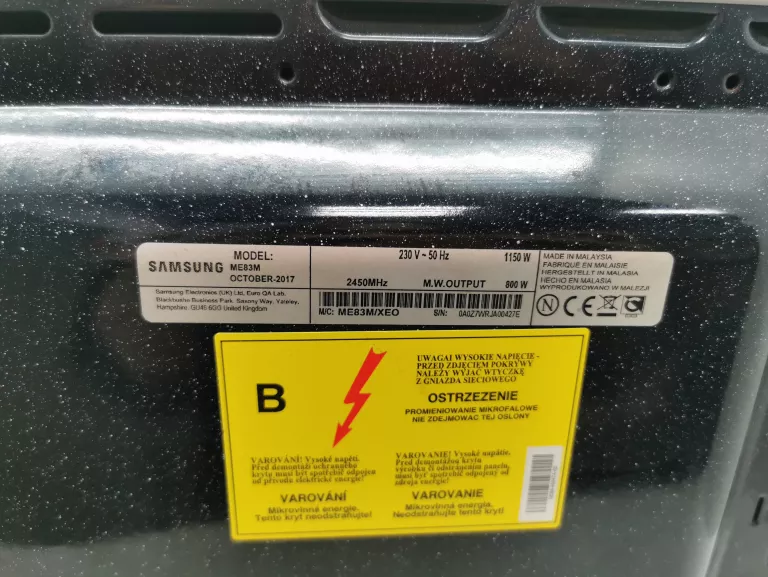 KUCHENKA MIKROFALOWA SAMSUNG ME83M