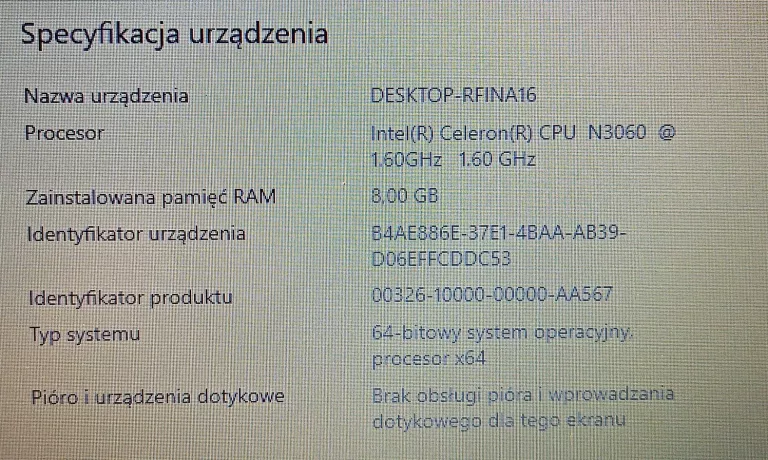 LAPTOP DELL P24T + ZASILACZ