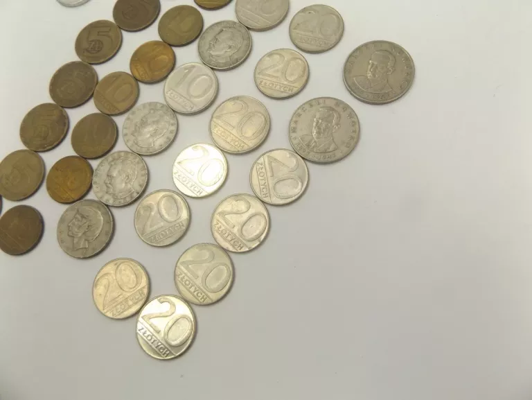 3 5 15 20 KOPIEJEK 1 5 10 20 ZŁOTYCH MONETY MIX50