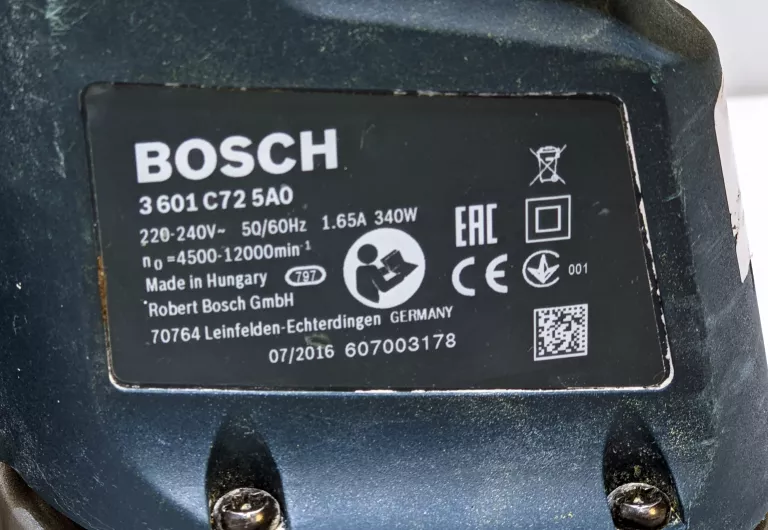SZLIFIERKA MIMOŚRODOWA BOSCH GEX 125 AC