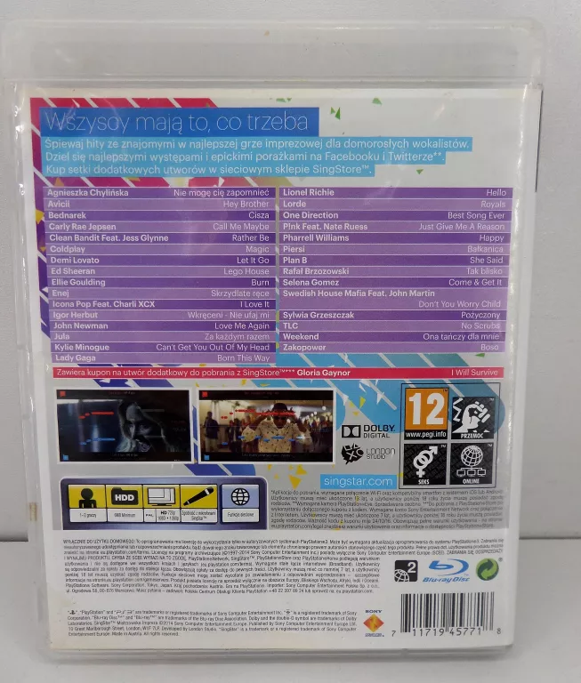 GRA PS3 SINGSTAR : MISTRZOWSKA IMPREZA