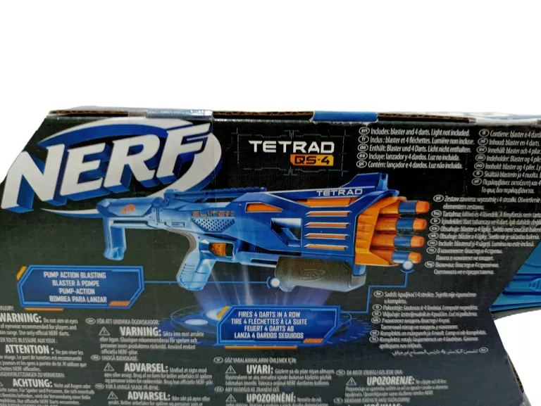 HASBRO NERF ELITE - WYRZUTNIA 4 + STRZAŁY